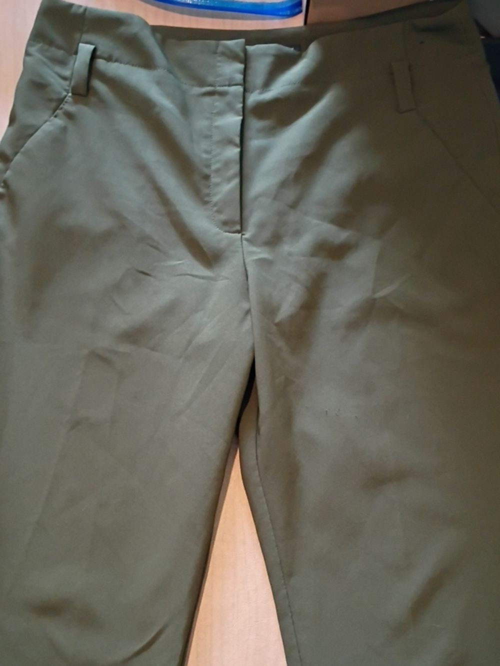 New York & Company Olive Green Slim Chinos
